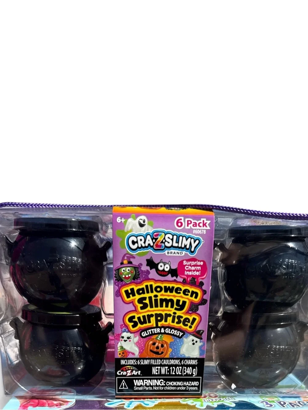 Halloween Slimy Surprise! 6-Pack - Black